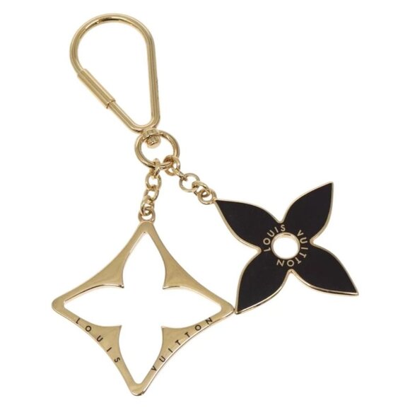 LOUIS VUITTON Porte Cles Puzzle Charm metal Gold M65218 LV Auth 131845 - Picture 1 of 10